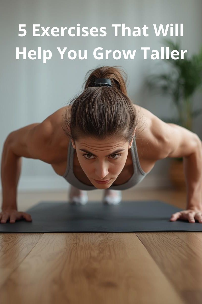 image of a woman doing the plank at home