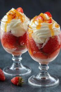 image of strawberries with cream,