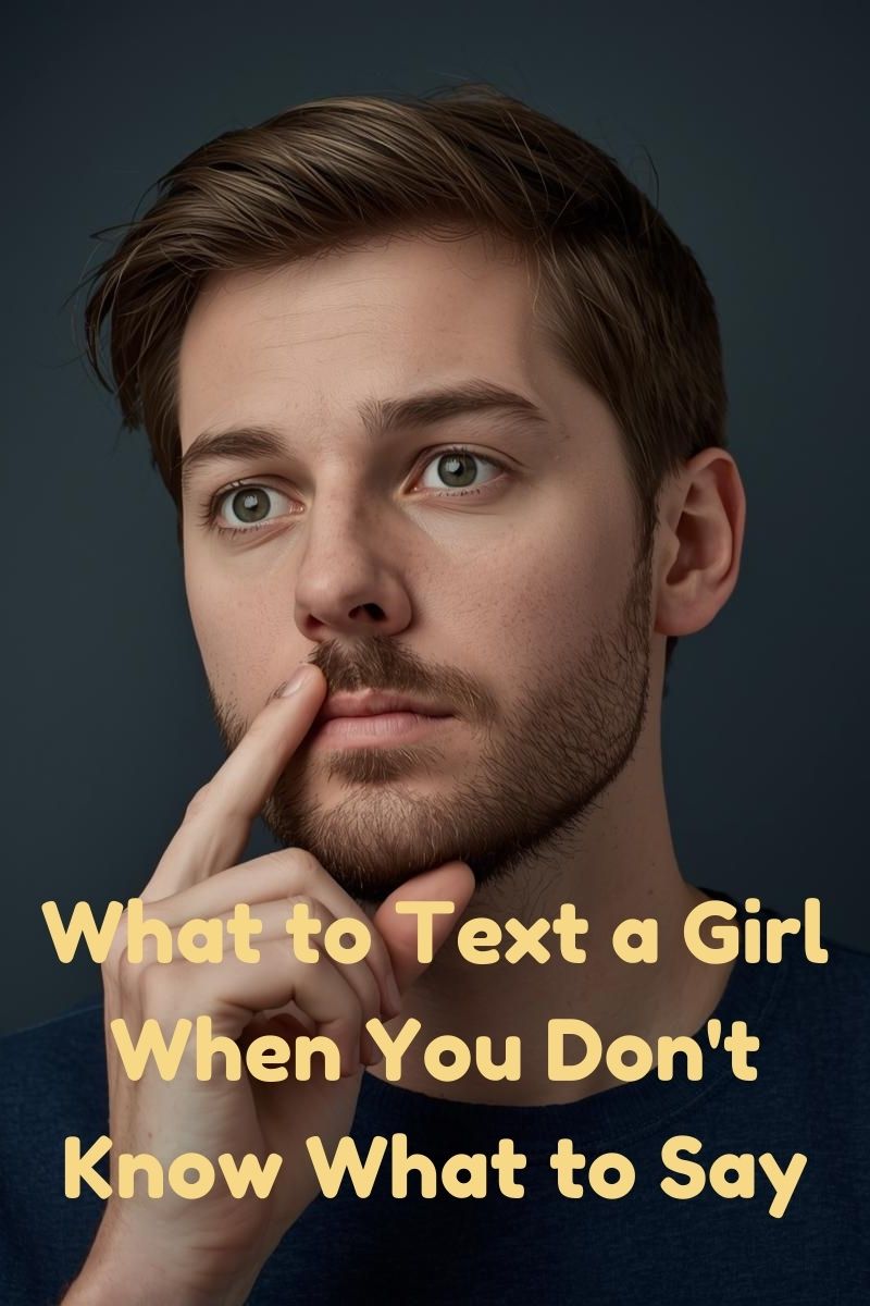 what to text a girl when you don't know what to say blog cover,