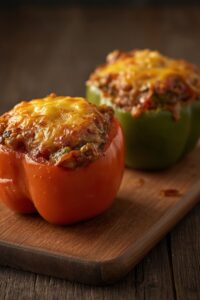 image of keto stuffed bell peppers,