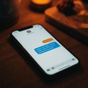 What to Text a Girl After Getting Her Number: 7 Messages That Keep the Momentum Going 6 phone screen with a warm, playful text message draft