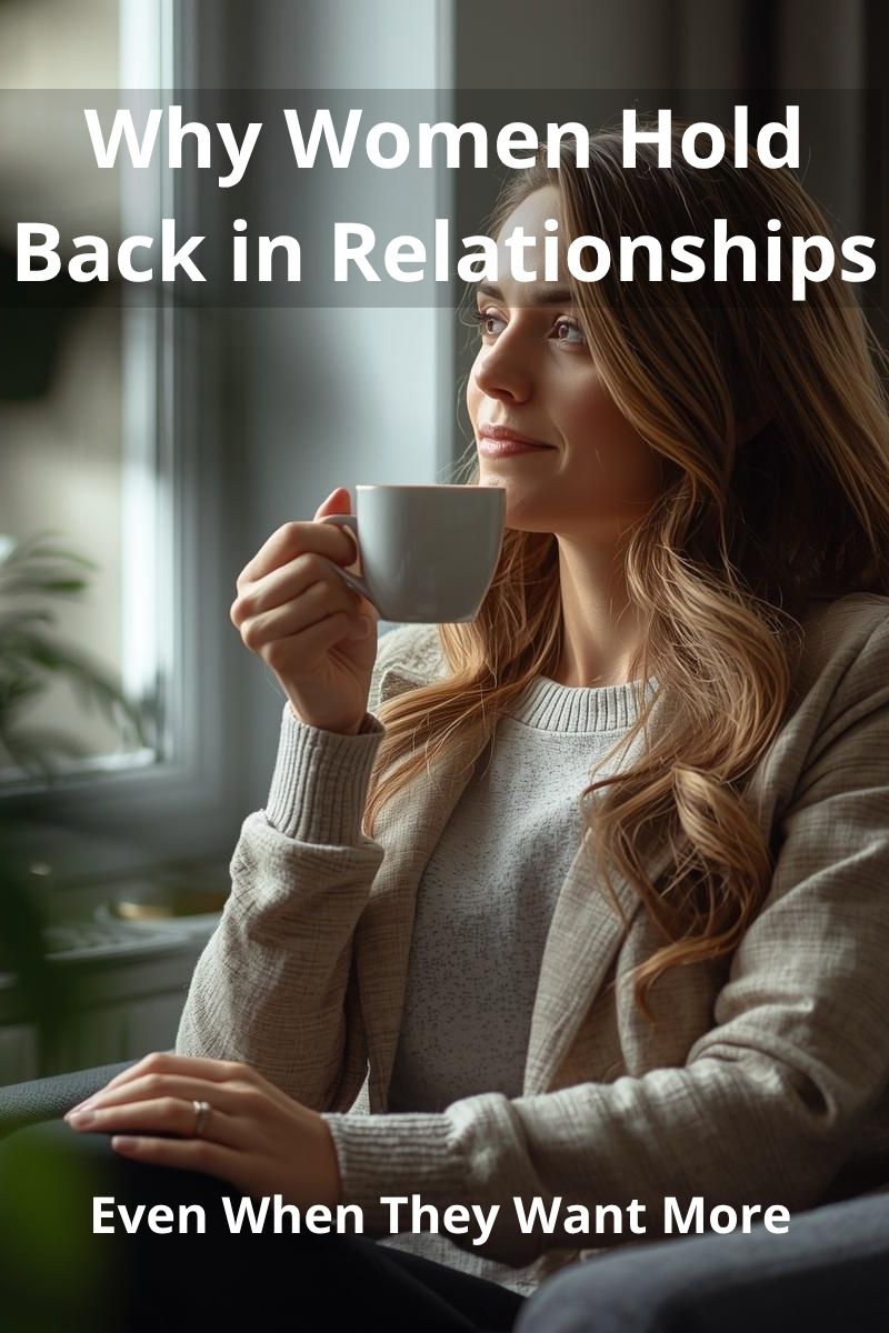 Woman holding back her feelings in a relationship