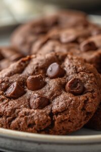 closeup image of ketio chocolate chip cookies,