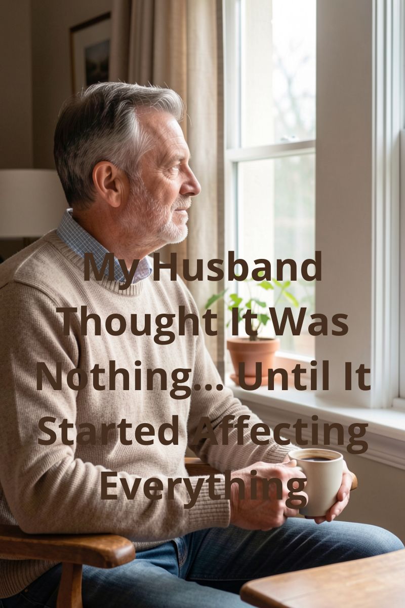 middle aged man drinking coffee,