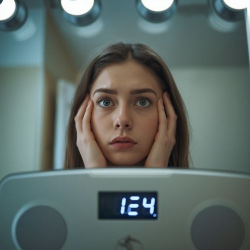 woman frustrated when she looks at the scale