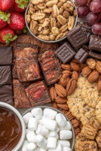 Yummy Desserts for Two: 9 Easy Date Night Ideas 7 a board filled with different dessets,