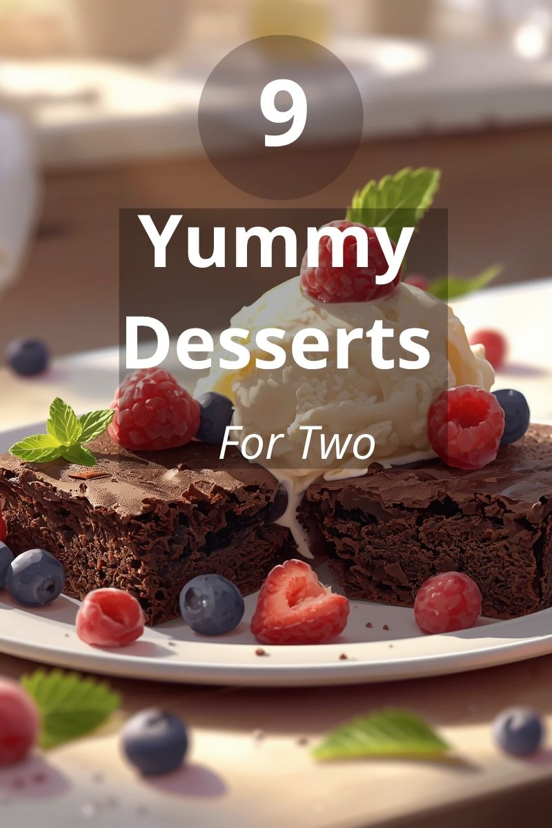 Yummy Desserts for Two: 9 Easy Date Night Ideas 2 an example of yummy desserts like chocolate brownies with ice cream,