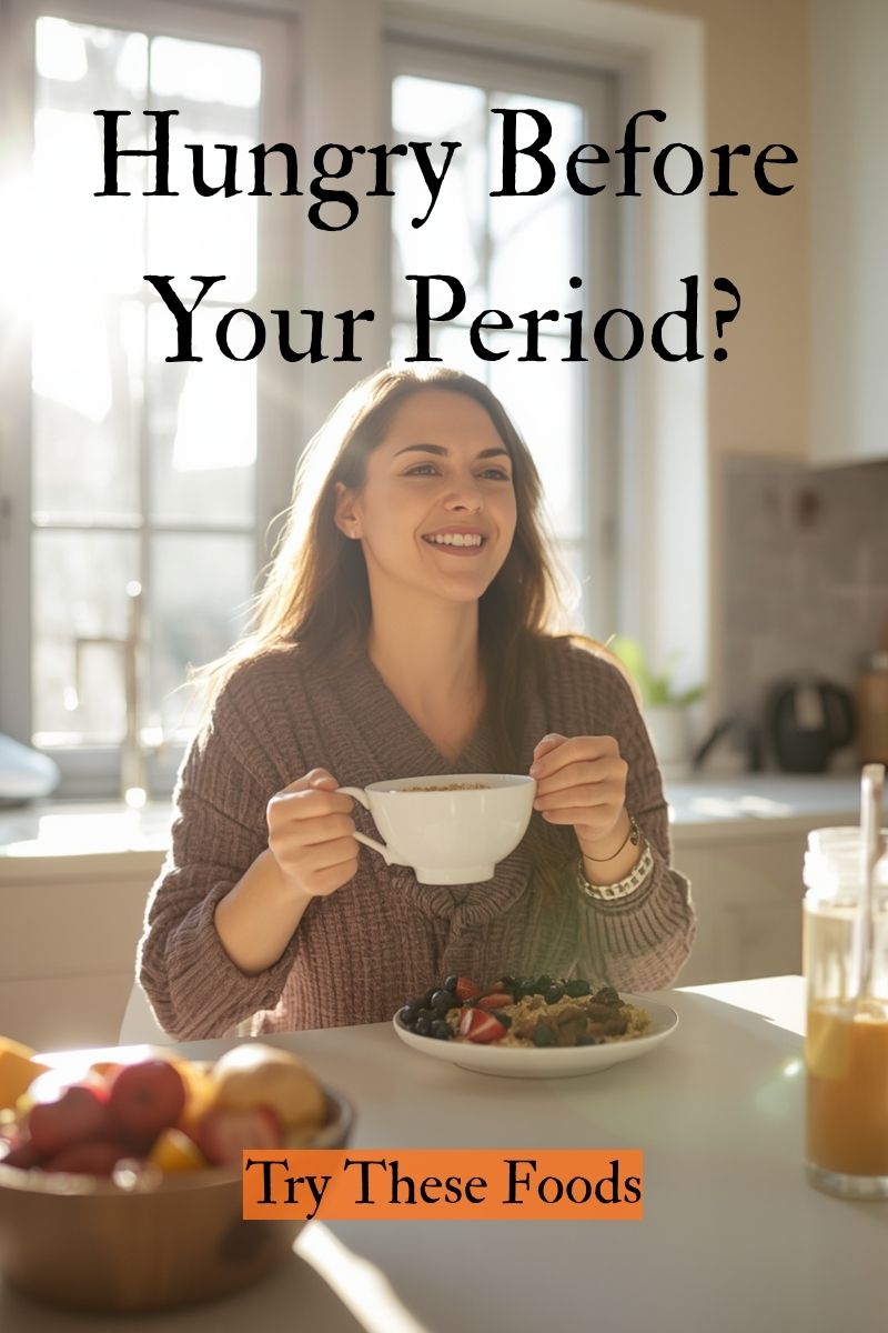 woman eating something in a bowl and thinking about her luteal phase,