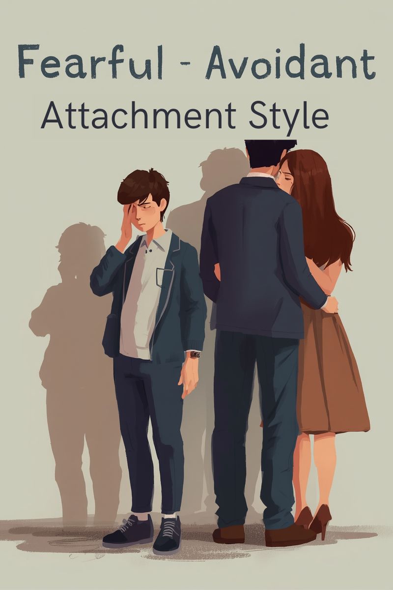 illustration of the fearful avoidant attachment style,