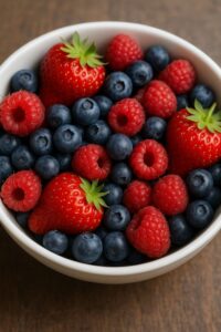 image of a bowl of fresh berries,