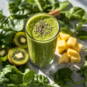 Healthy Smoothies for Women: Every Phase of Your Menstrual Cycle 4 image of a green energy smoothie,
