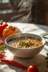 image of lentil soup,