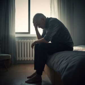 When Is Nocturia a Problem? Understanding the Causes and Treatments 8 elderly man sitting on his bed,
