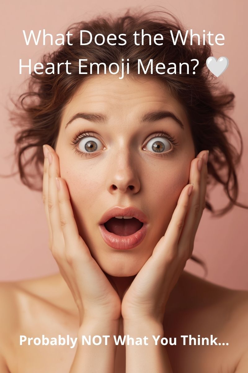 women shocked after learning about the white heart emoji meaning