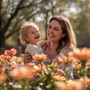 Why Do I Pee My Pants When I Cough? 7 a woman outside with her young child laughing in a park,