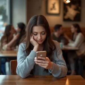 woman thinking about the difference between intensity and connection in relationships