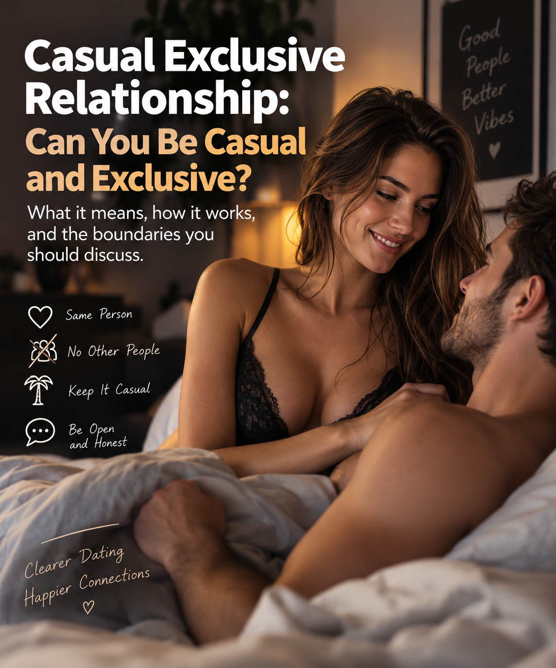 Casual Exclusive Relationship: Can You Be Casual and Exclusive? 1 image of a man and a woman in an intimate situation,